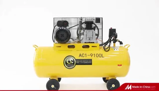 Hot Selling V2065e Gasoline Gas Oxygen Booster Price 5.5HP Air Compressor with Air Tank 100 Liter